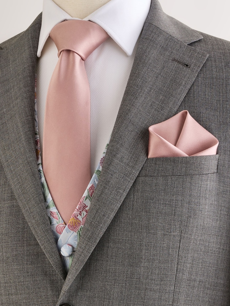 Light Blue Regular Fit Occasion Waistcoat - Image 2 of 2
