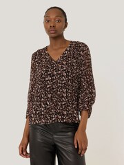 Jigsaw Abstract Leopard Top - صورة 1 من 6
