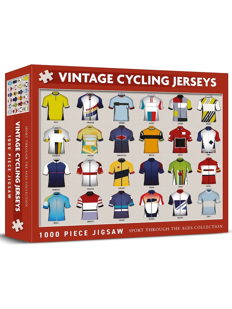 Coach House Partners Vintage Cycling Jerseys 1000 Piece Jigsaw Puzzle - Image 1 of 4