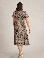 White Stuff Black Rua Jersey Shirt Dress - Image 2 of 6