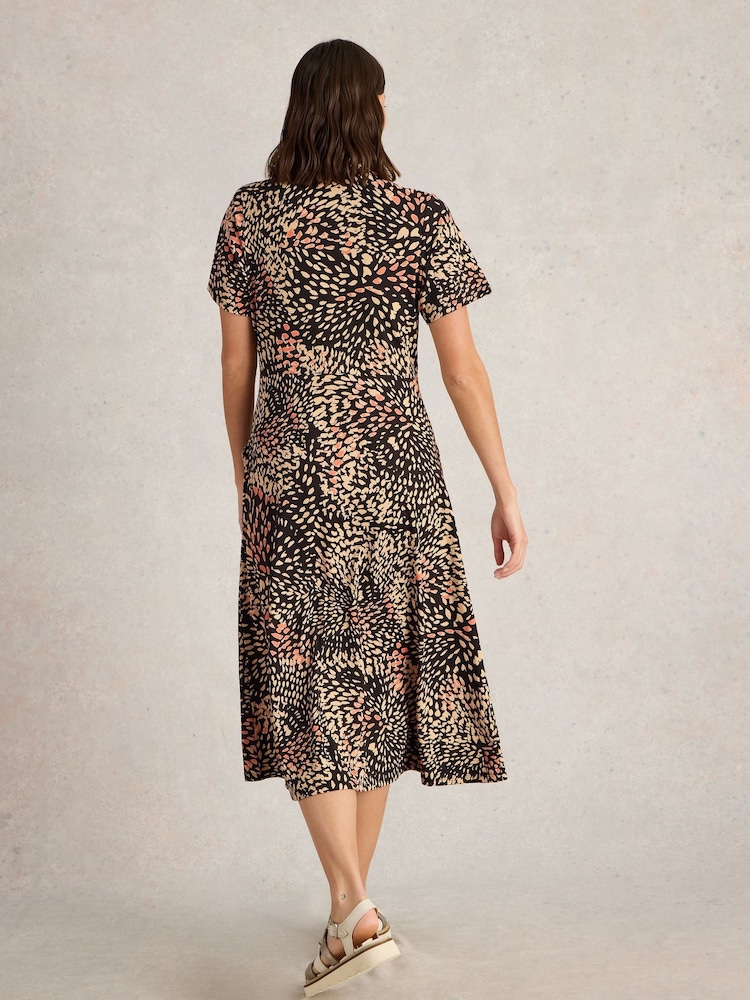 White Stuff Black Rua Jersey Shirt Dress - Image 2 of 6