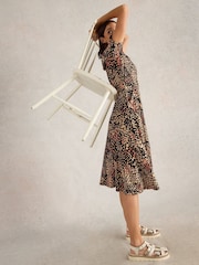 White Stuff Black Rua Jersey Shirt Dress - Image 4 of 6