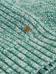White Stuff Green Rye Twisted Button Neck Jumper - Image 6 of 6