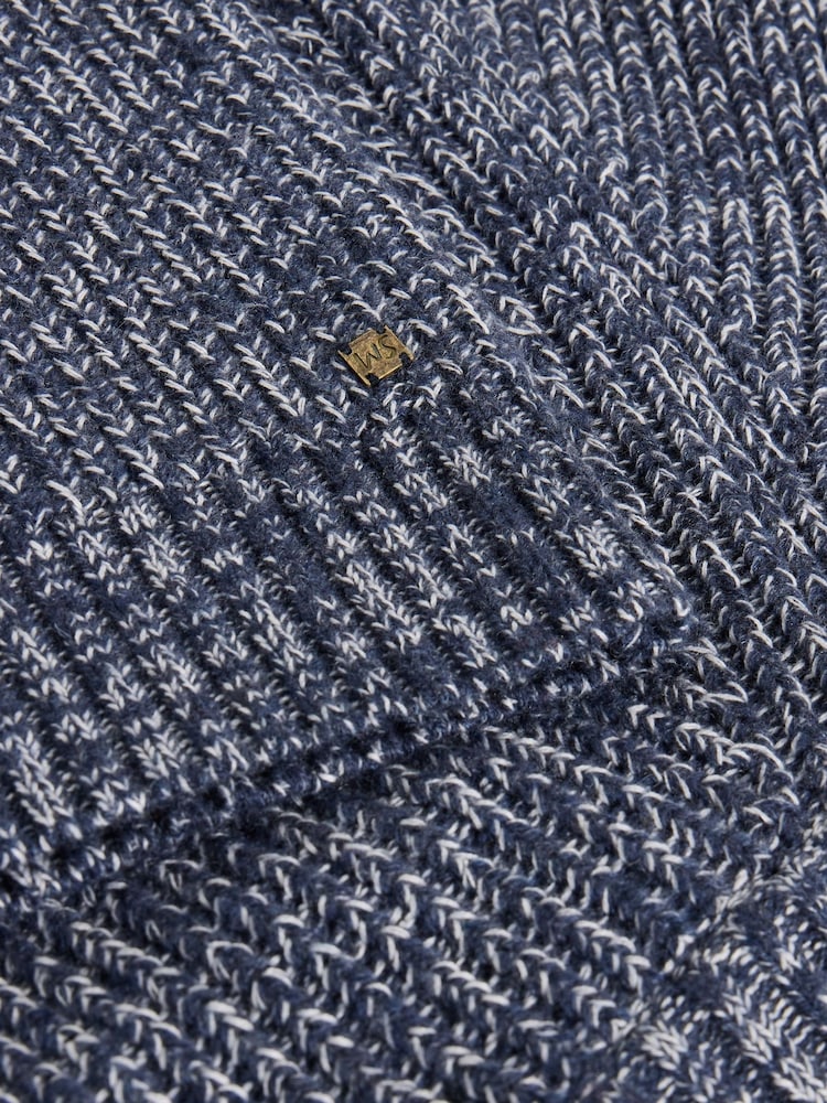 White Stuff Blue Blue Rye Twisted Zip Up Jumper - Image 6 of 6