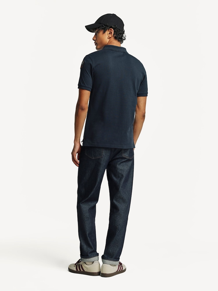 Parajumpers Man Blue Gangapuma Polo Shirt - Image 2 of 6