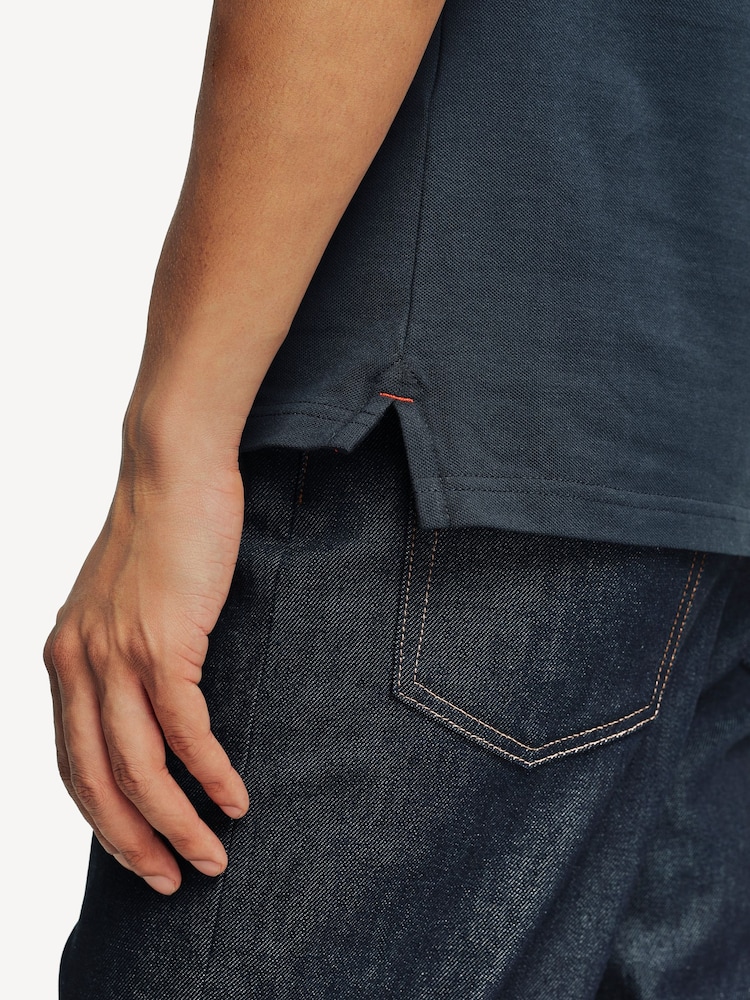 Parajumpers Man Blue Gangapuma Polo Shirt - Image 6 of 6