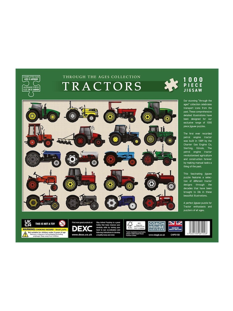 Coach House Partners Tractors 1000 Piece Jigsaw Puzzle - Image 4 of 4