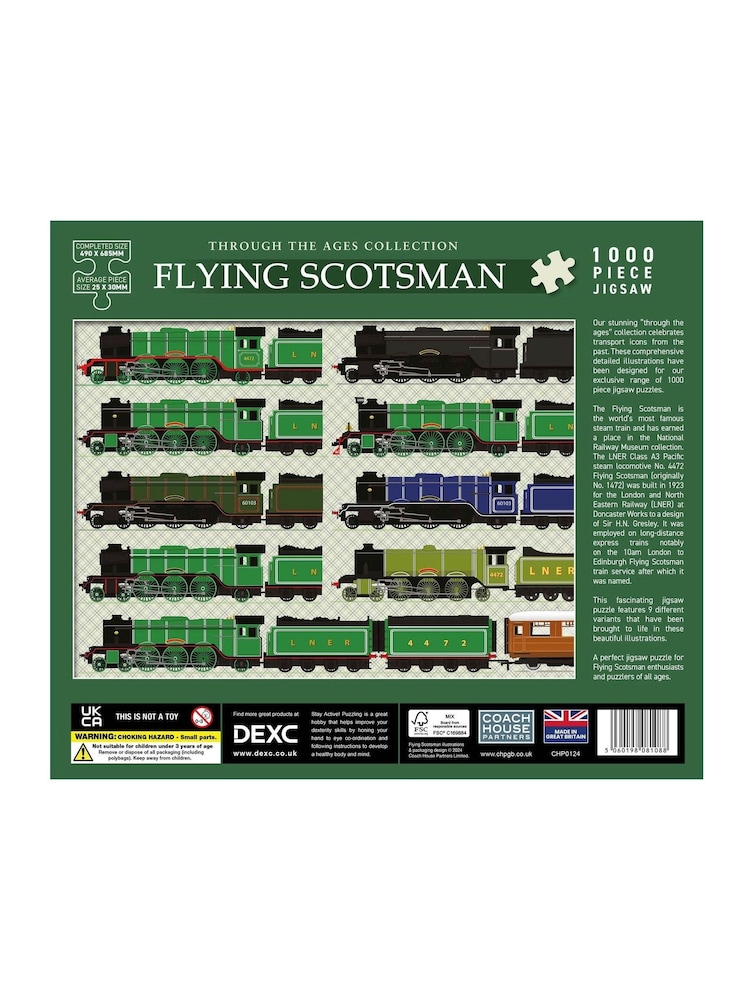 Coach House Partners Flying Scotsman 1000 Piece Jigsaw Puzzle - Image 4 of 4
