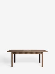 Dark Natural Hoxton Extending 6 to 8 Seater Dining Table - Image 7 of 9