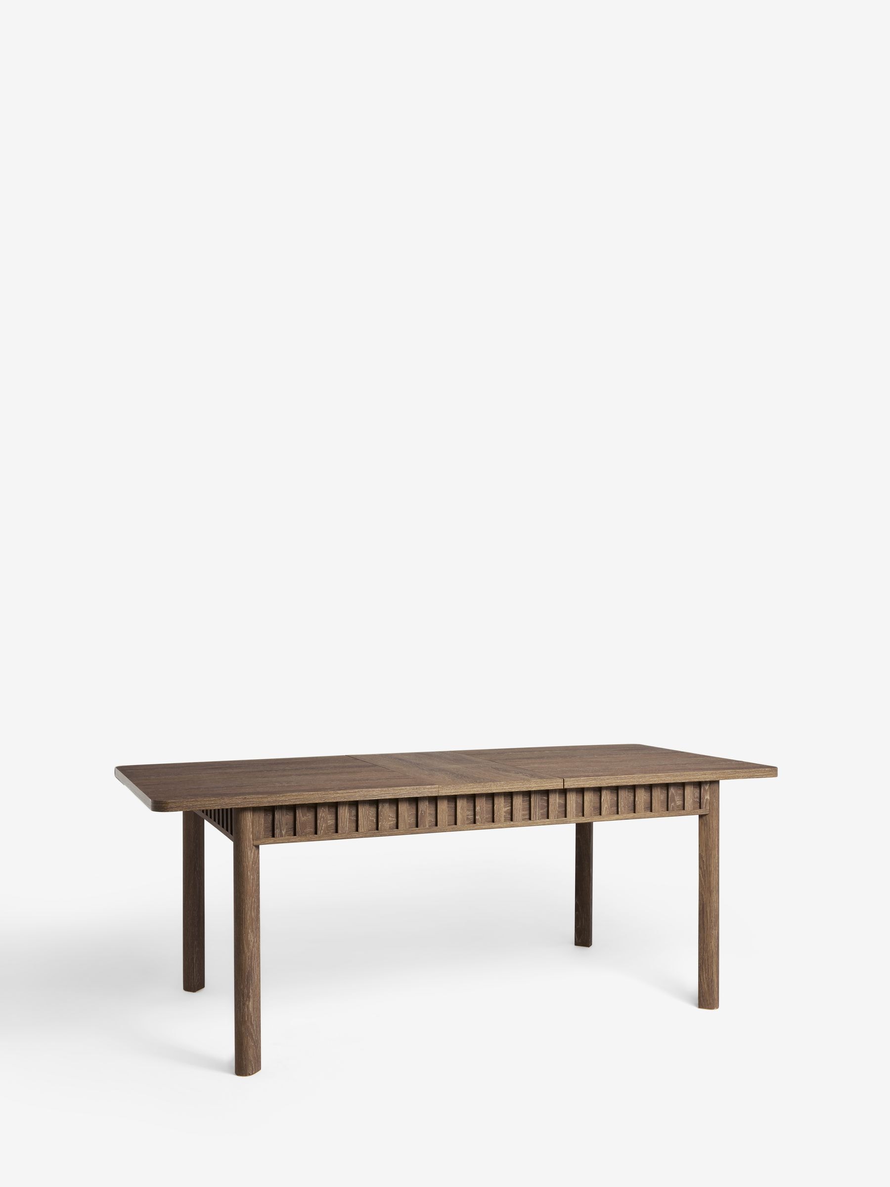 Buy Dark Natural Hoxton Extending 6 to 8 Seater Dining Table from