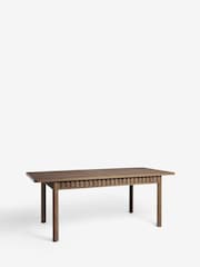 Dark Natural Hoxton Extending 6 to 8 Seater Dining Table - Image 8 of 9