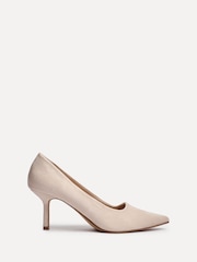 Linzi Nude Suede Kat Closed Court Stiletto Heels - Image 2 of 5