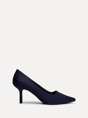 Linzi Navy Blue Kat Closed Court Stiletto Heels - Image 2 of 5
