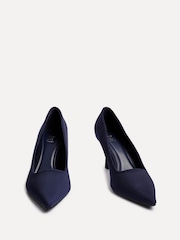 Linzi Navy Blue Kat Closed Court Stiletto Heels - Image 3 of 5