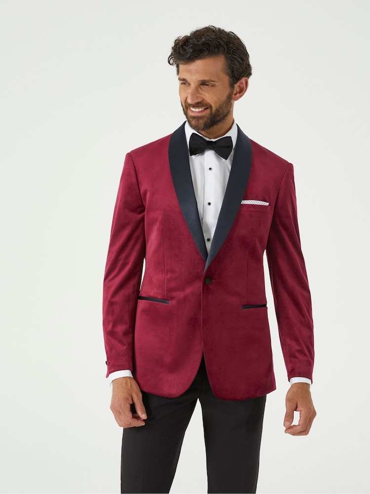 Skopes Red Skopes Paso Velvet Tailored Jacket - Image 1 of 5