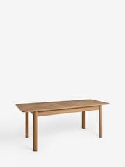 Mid Natural Owen Extending 6 to 8 Seater Dining Table - Image 7 of 9