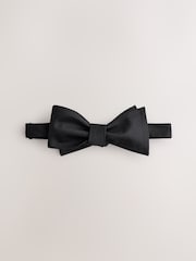 Black Self Tie Bow Tie - Image 1 of 4