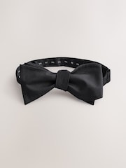 Black Self Tie Bow Tie - Image 3 of 4