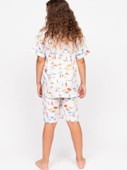 Cyberjammies Cream Minijammies Printed Shorty Set - Image 3 of 4