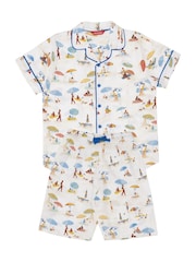 Cyberjammies Cream Minijammies Printed Shorty Set - Image 4 of 4