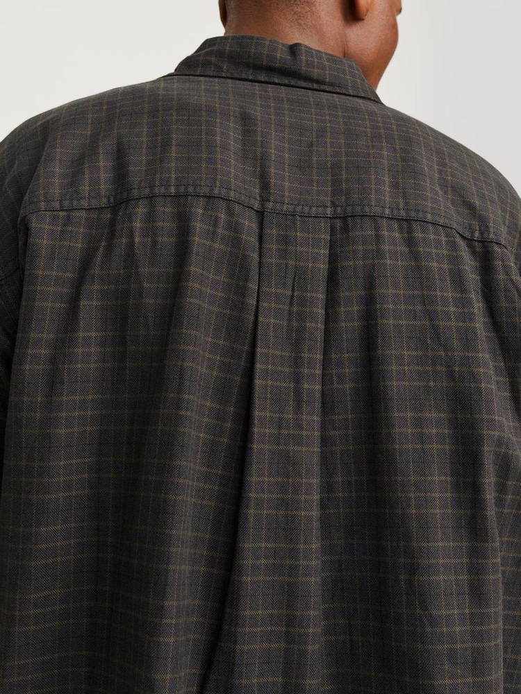 قميص فوقي مربعات بكُم طويل من JACK & JONES - Image 4 of 6