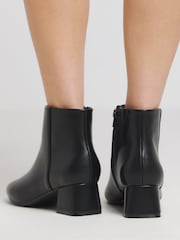 JD Williams Black Low Block Heel Ankle Boots In Extra Wide Fit - Image 2 of 4