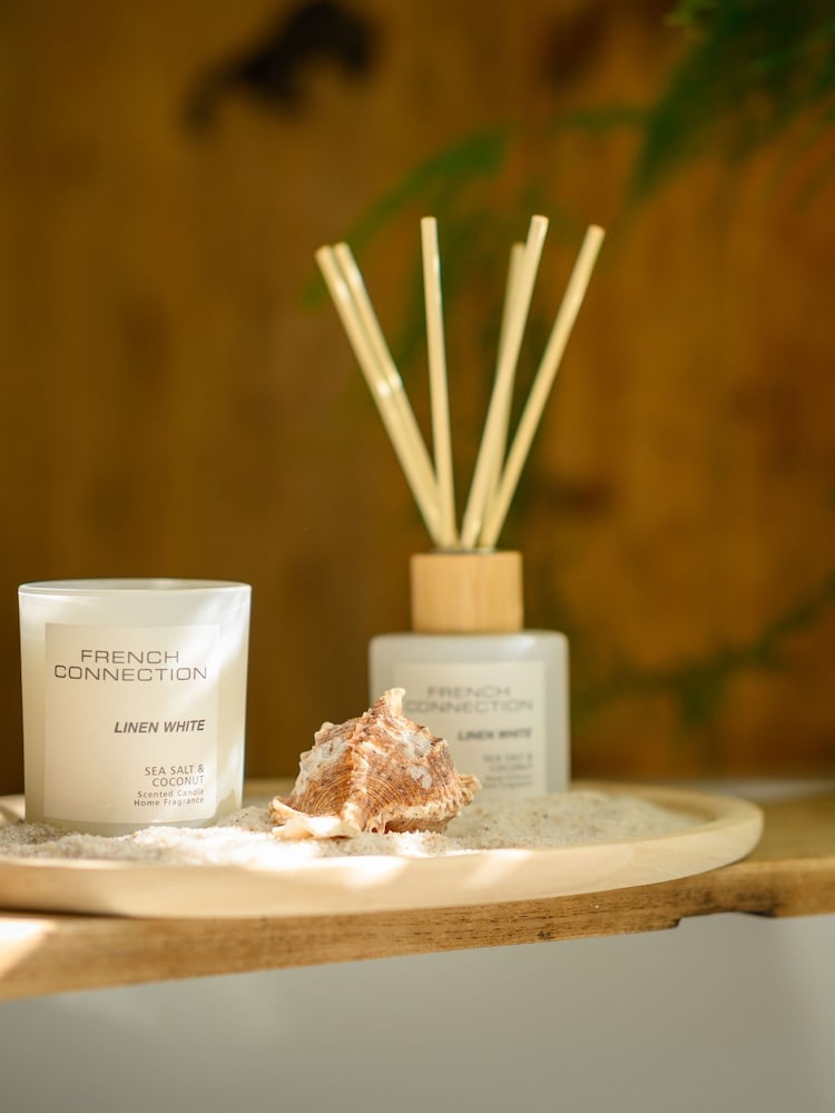 French Connection WhiteNatural Gift Set with Tray and Stones - Image 1 of 4