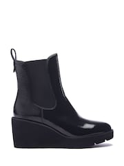 Moda in Pelle Allby Wedge Chelsea Black Boots - Image 1 of 4