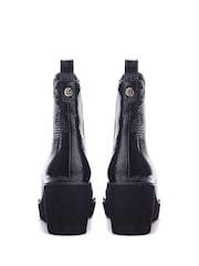 Moda in Pelle Allby Wedge Chelsea Black Boots - Image 3 of 4