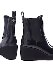 Moda in Pelle Allby Wedge Chelsea Black Boots - Image 4 of 4