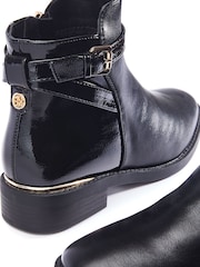 Moda in Pelle Laira Smart Ankle Boots With Strap Detail - Image 4 of 4