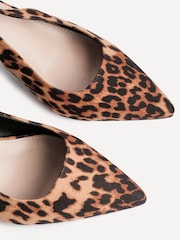 Linzi Animal Izzie Wide Fit Slingback Court Heels - Image 6 of 6