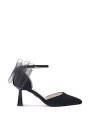 Preto - Moda in Pelle Hayzel Back Bow Detail Court Shoes - Imagem 1 de 1