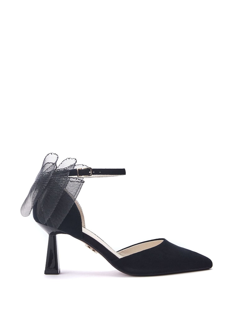 Preto - Moda in Pelle Hayzel Back Bow Detail Court Shoes - Imagem 1 de 1