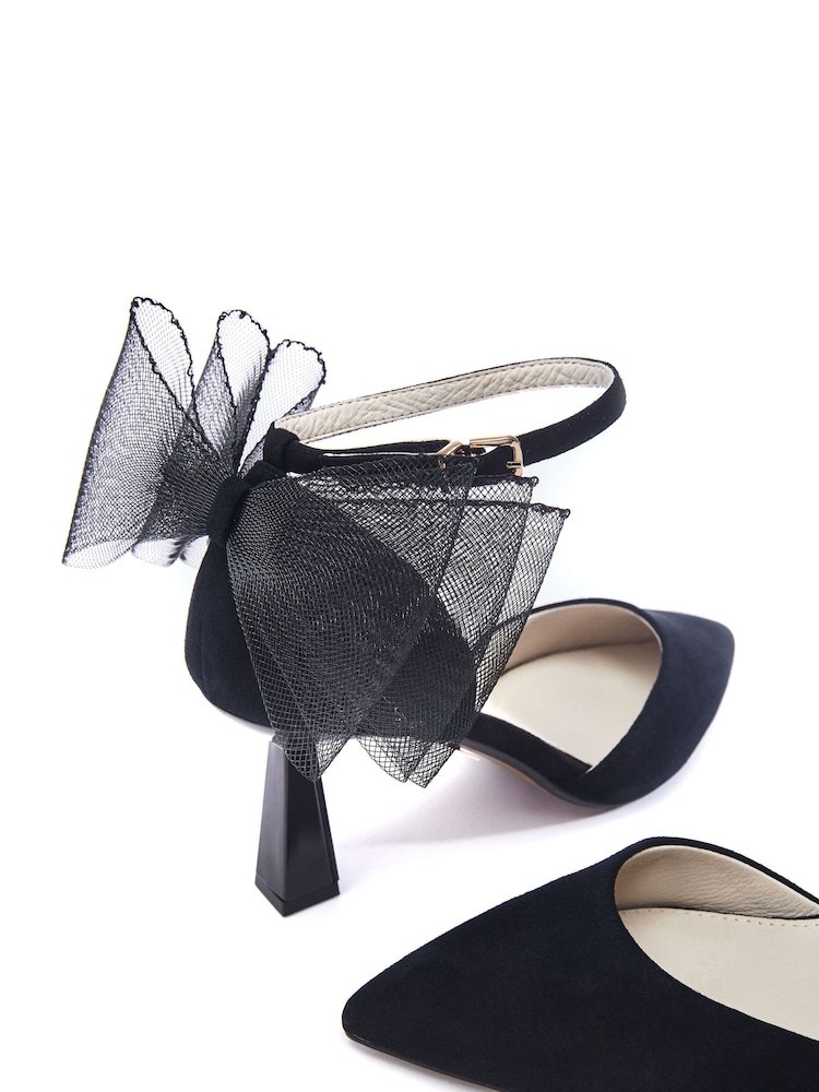 Moda in Pelle Hayzel Back Bow Detail Court Shoes - Image 2 of 4