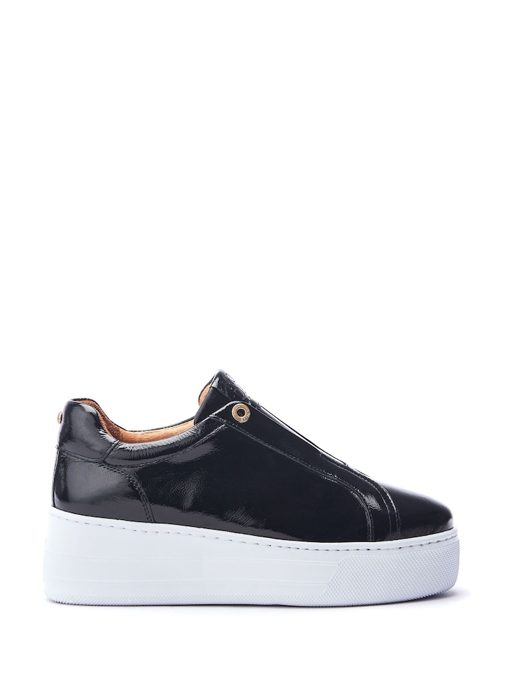 Moda in Pelle Aneeba Elasticated Front Chunky Leather Trainers - Image 1 of 4