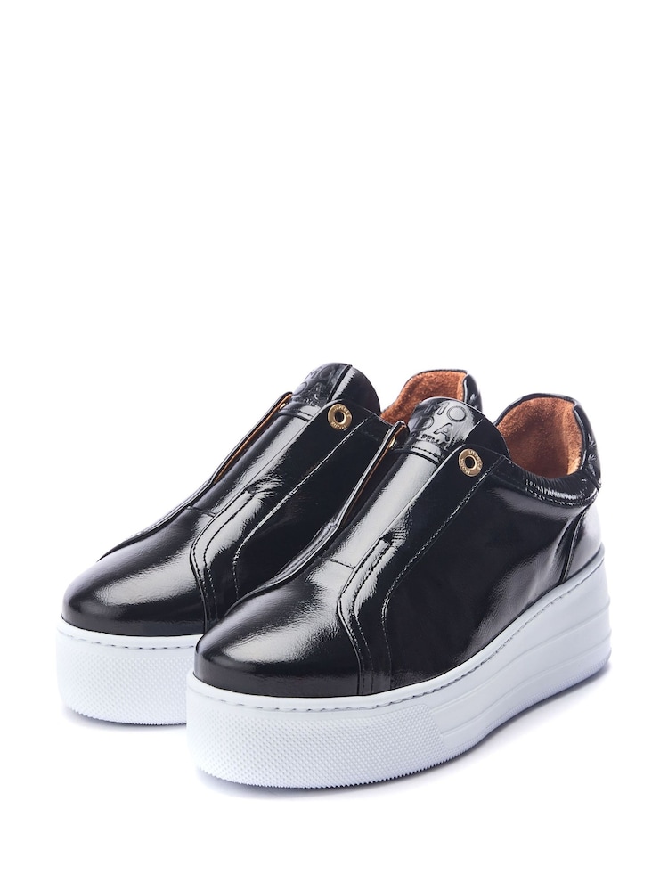 Moda in Pelle Aneeba Elasticated Front Chunky Leather Trainers - Image 2 of 4