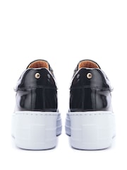 Moda in Pelle Aneeba Elasticated Front Chunky Leather Trainers - Image 3 of 4