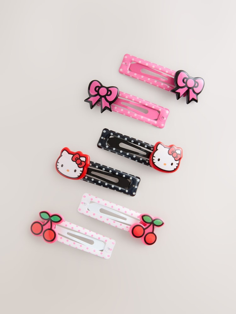 Pink Hello Kitty Clips 6 Pack - Image 1 of 4