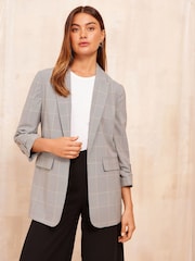Friends Like These Grey Edge to Edge Button Detail Blazer - Image 4 of 4