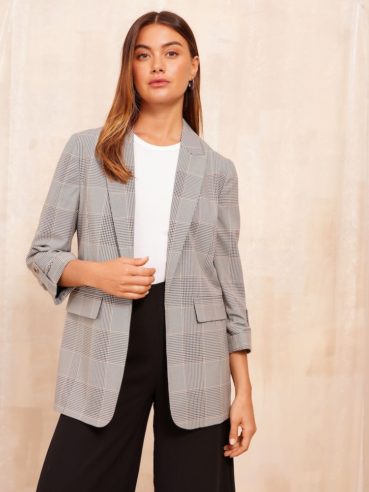 Friends Like These Grey Edge to Edge Button Detail Blazer - Image 4 of 4