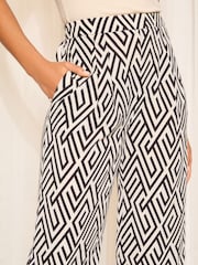 Friends Like These Black Wide Leg Textured Co-ord Trousers - Image 2 of 4
