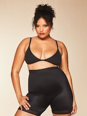 Lipsy Black Sculpt Medium Tummy Control Mid Thigh Shapewear Shorts - Image 1 of 7