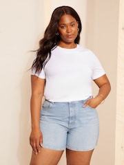 Tricou Curves Like These cu guler rotund 100% bumbac - Image 1 of 4