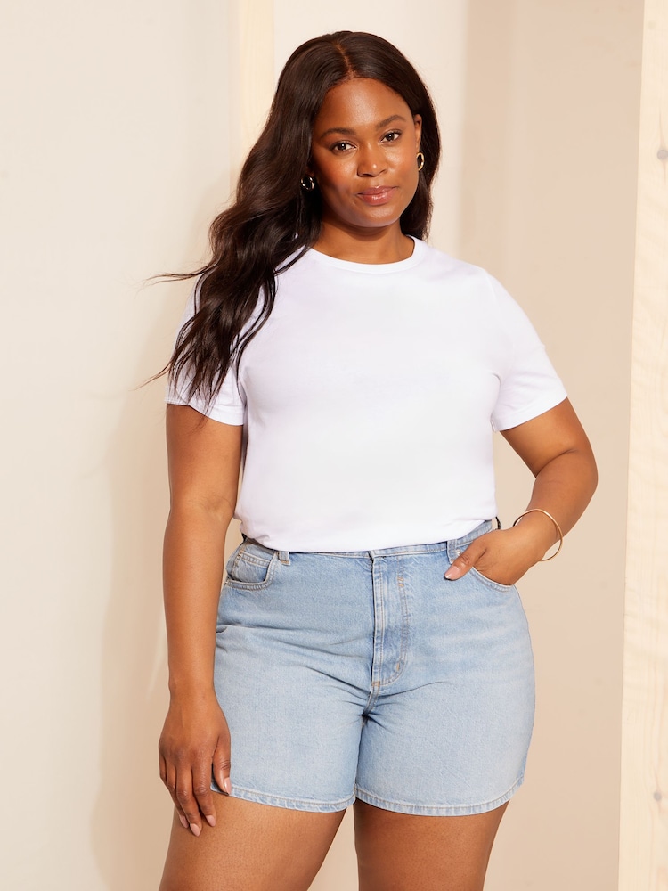 Tricou Curves Like These cu guler rotund 100% bumbac - Image 1 of 4