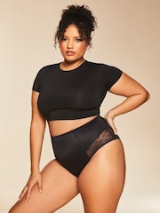 Lipsy Black Sculpt Medium Tummy Control Shapewear High Waist Briefs - Image 2 of 6