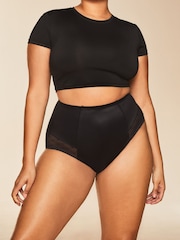 Lipsy Black Sculpt Medium Tummy Control Shapewear High Waist Briefs - Image 4 of 6