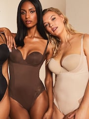 Lipsy Nude Sculpt Tummy Control Wear Your Own Bra Shapewear Body - Image 5 of 6