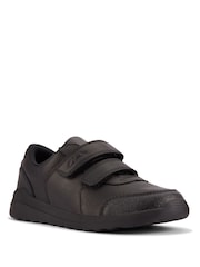 Clarks Clarks Black Leather Daze Step 2 kid Shoes - Slika 3 od 7