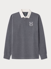 Gris - Camiseta de rugby para hombre de Hackett - Imagen 1 de 3